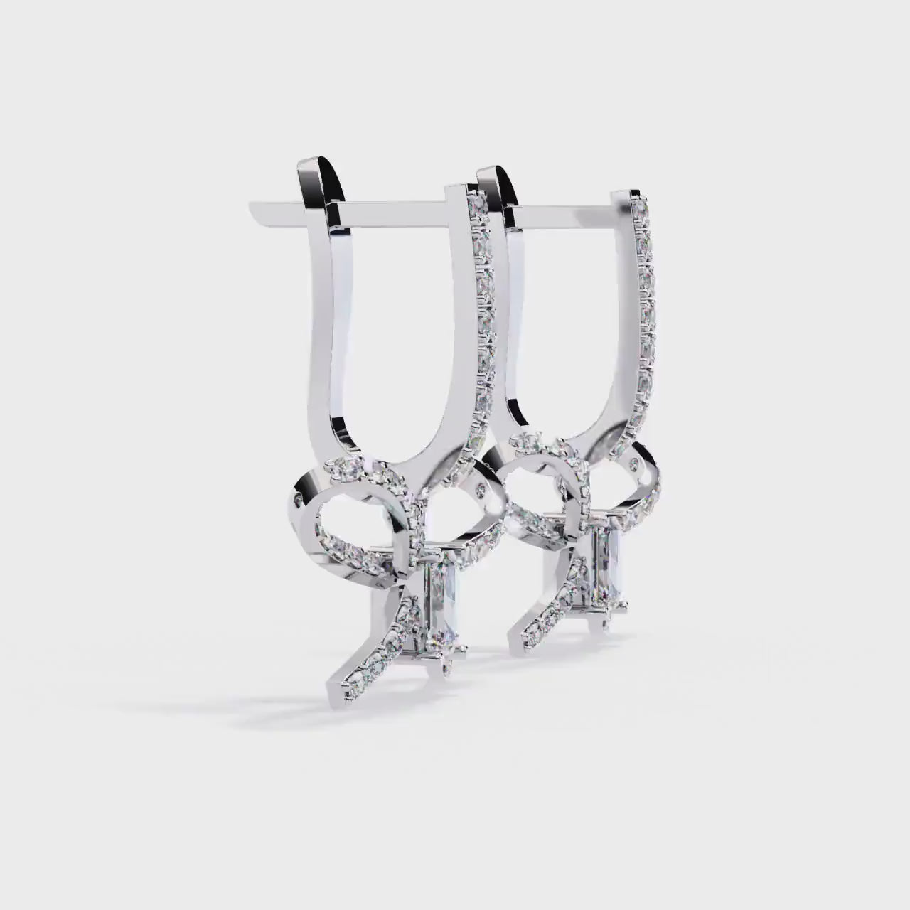 Fine jewelry Earrings. Gold earring. Abstract Style earrings.